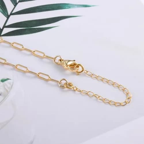 LANCHARMED 18K Solid Gold Extender for Necklace Bracelet 2 Inches | Durable Adjustable Chain for Women thumbnail 7