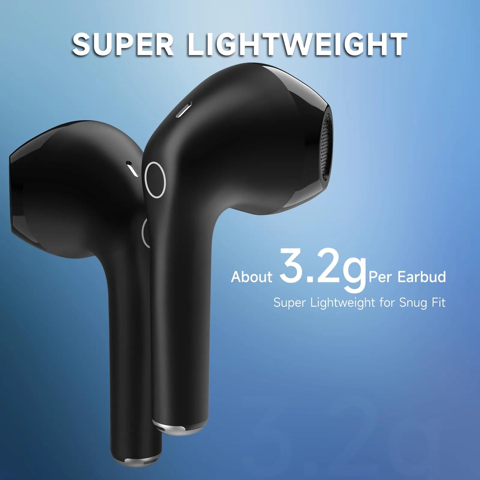 1 Hora Bluetooth 5.3 Wireless Earbuds with Charging Case | 22 Hours Playtime - view 4