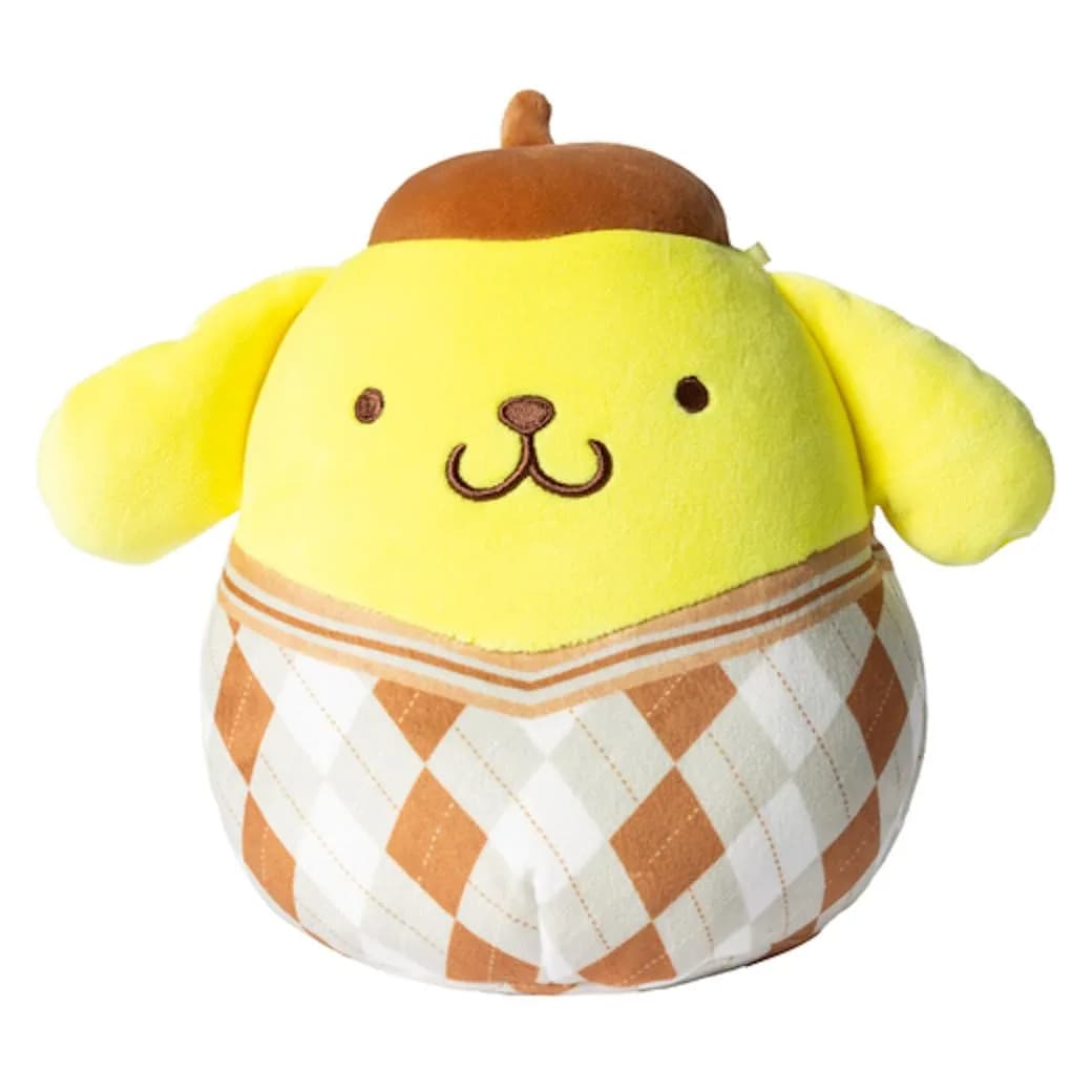 Squishmallows 6.5" Hello Kitty Plaid Pompompurin | Plush Toy for Kids & All Ages