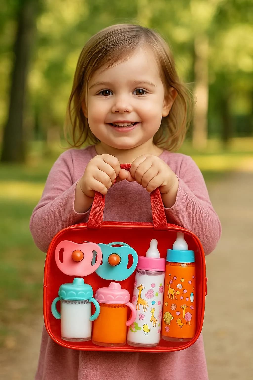 fash n kolor My Sweet Baby Disappearing Doll Feeding Set 6 Piece | Ages 3+ - view 5