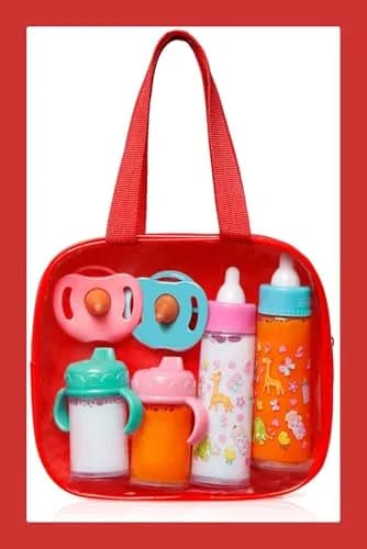 fash n kolor My Sweet Baby Disappearing Doll Feeding Set 6 Piece | Ages 3+ thumbnail 7