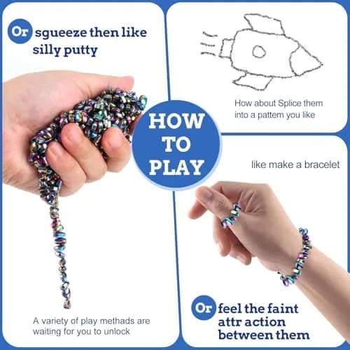 Matassari 550pcs Magnetic Balls Fidget Toy Set | Non-Toxic, BPA-Free, ASTM-Tested thumbnail 4