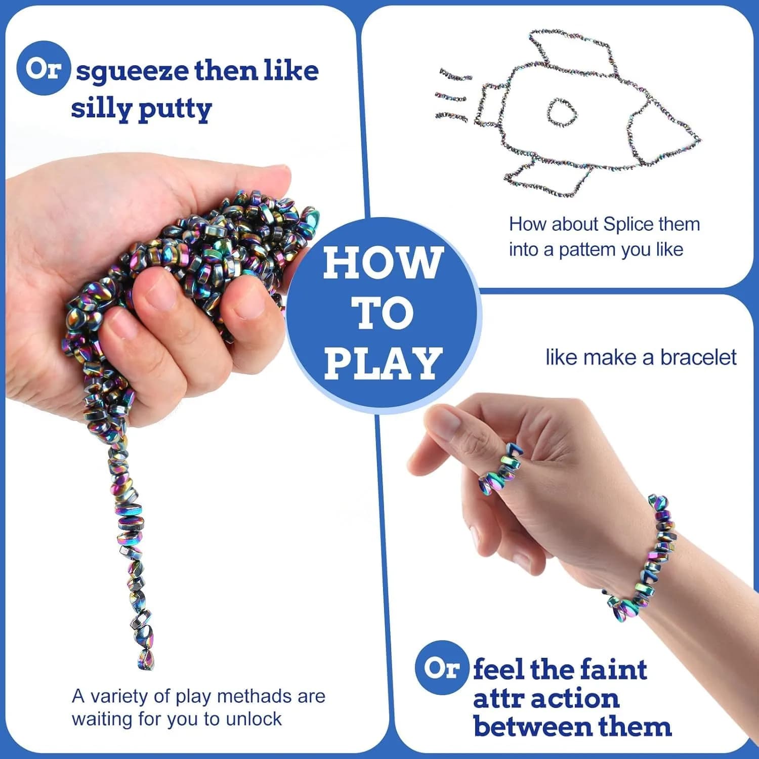 Matassari 550pcs Magnetic Balls Fidget Toy Set | Non-Toxic, BPA-Free, ASTM-Tested - view 4