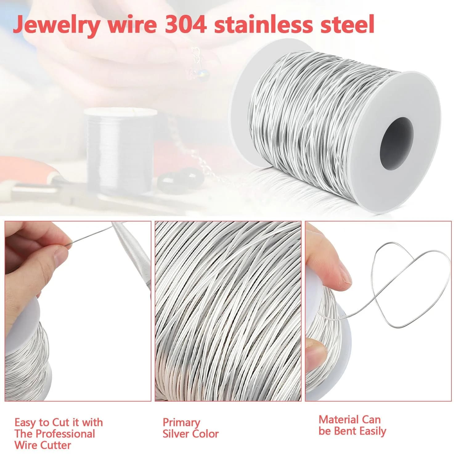 Yountiger 17 Gauge Stainless Steel Wire 50ft Spool | Marine Grade Half Hard - view 5