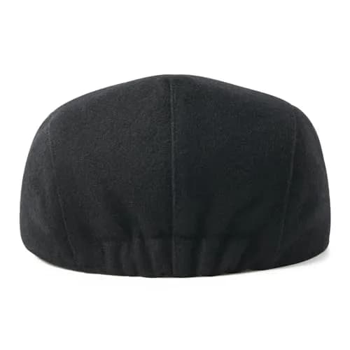 FEINION Men Wool Blend Flat Cap Tweed Newsboy Ivy Hat (Black) | Vintage Casual Winter Style thumbnail 6