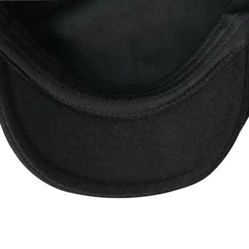 FEINION Men Wool Blend Flat Cap Tweed Newsboy Ivy Hat (Black) | Vintage Casual Winter Style thumbnail 7