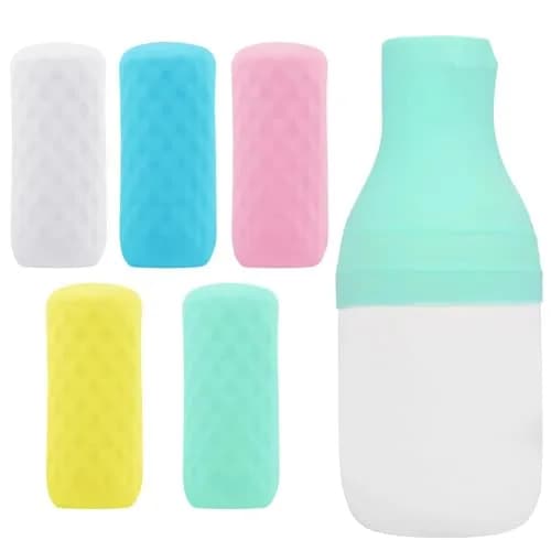 FOROUME 5 Pack Silicone Bottle Covers Leak Proofing | Travel Essentials for Toiletries thumbnail 1