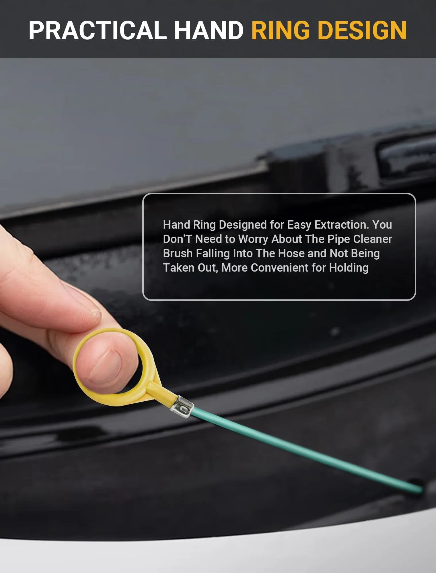 SARDVISA 120-Inch Flexible Sunroof Drain Cleaning Brush | Clears Narrow Pipes & Drains - view 5