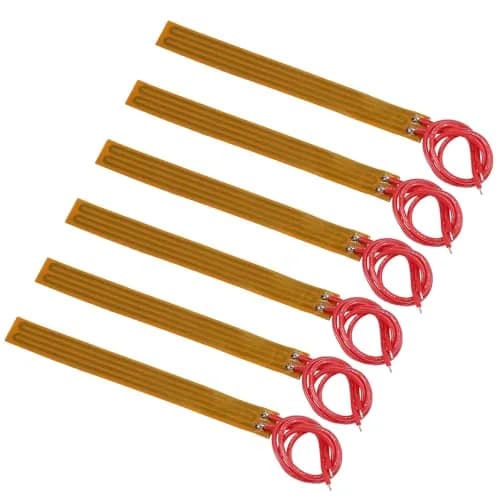 Coliao 6pcs PI Heating Film 12V 12W 10mmx93mm Adhesive Polyimide Heater Plate | Flexible Lab Supply Element thumbnail 1