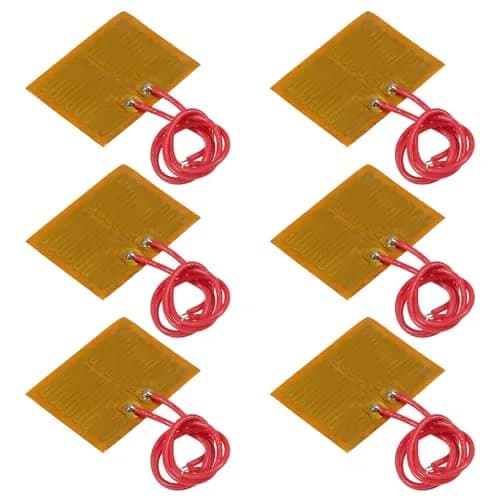 Coliao 6pcs 5V 1W PI Heating Film 30mmx40mm | Flexible Adhesive Polyimide Heater Plate thumbnail 1