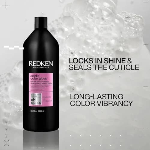 Redken Acidic Color Gloss Shampoo – 1000ml (33.8 Fl Oz) | Seals Cuticle & Locks Shine thumbnail 3