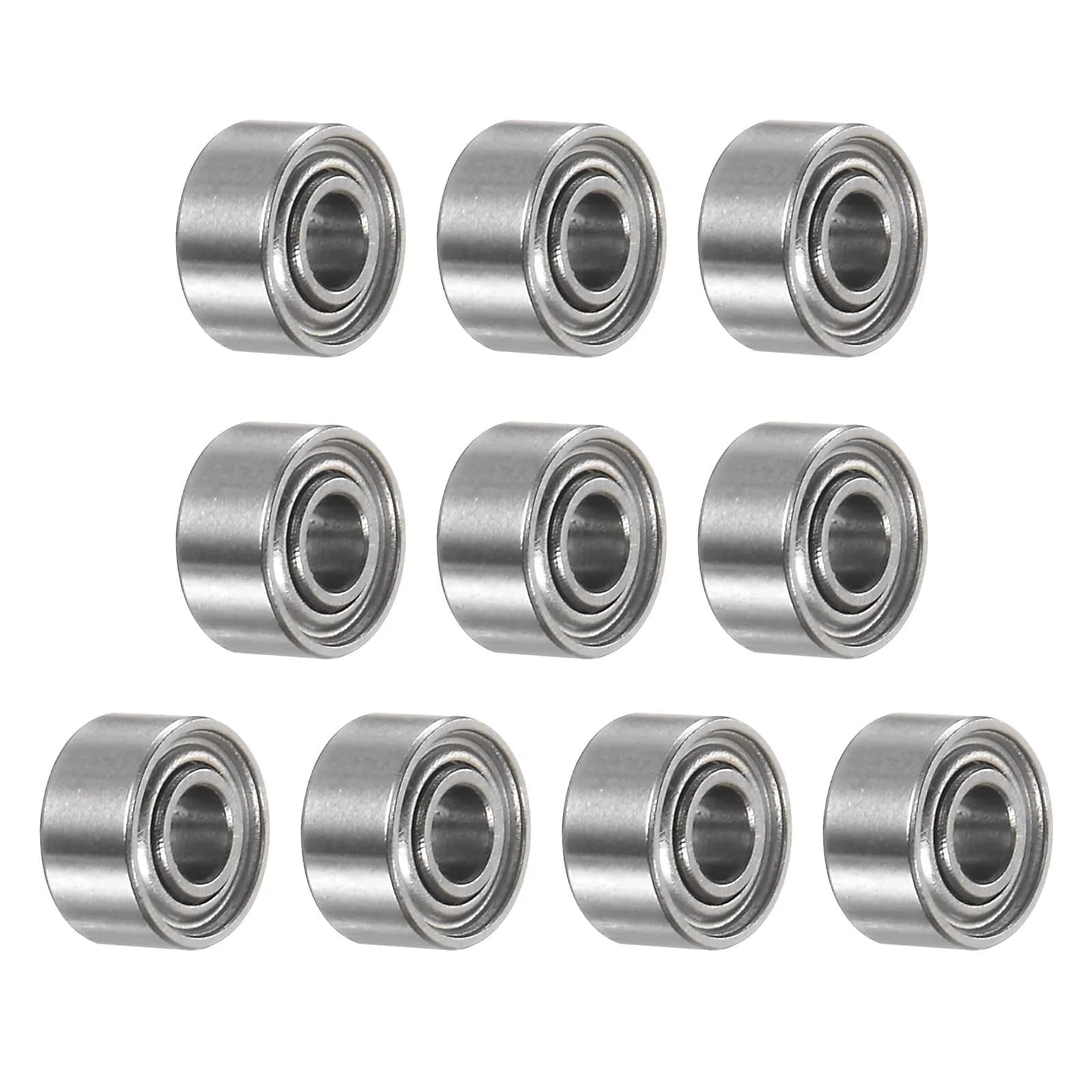 uxcell MR52ZZ Deep Groove Ball Bearings 2x5x2.5mm Double Shielded Chrome Steel Miniature Bearings (10-Pack) - main product image