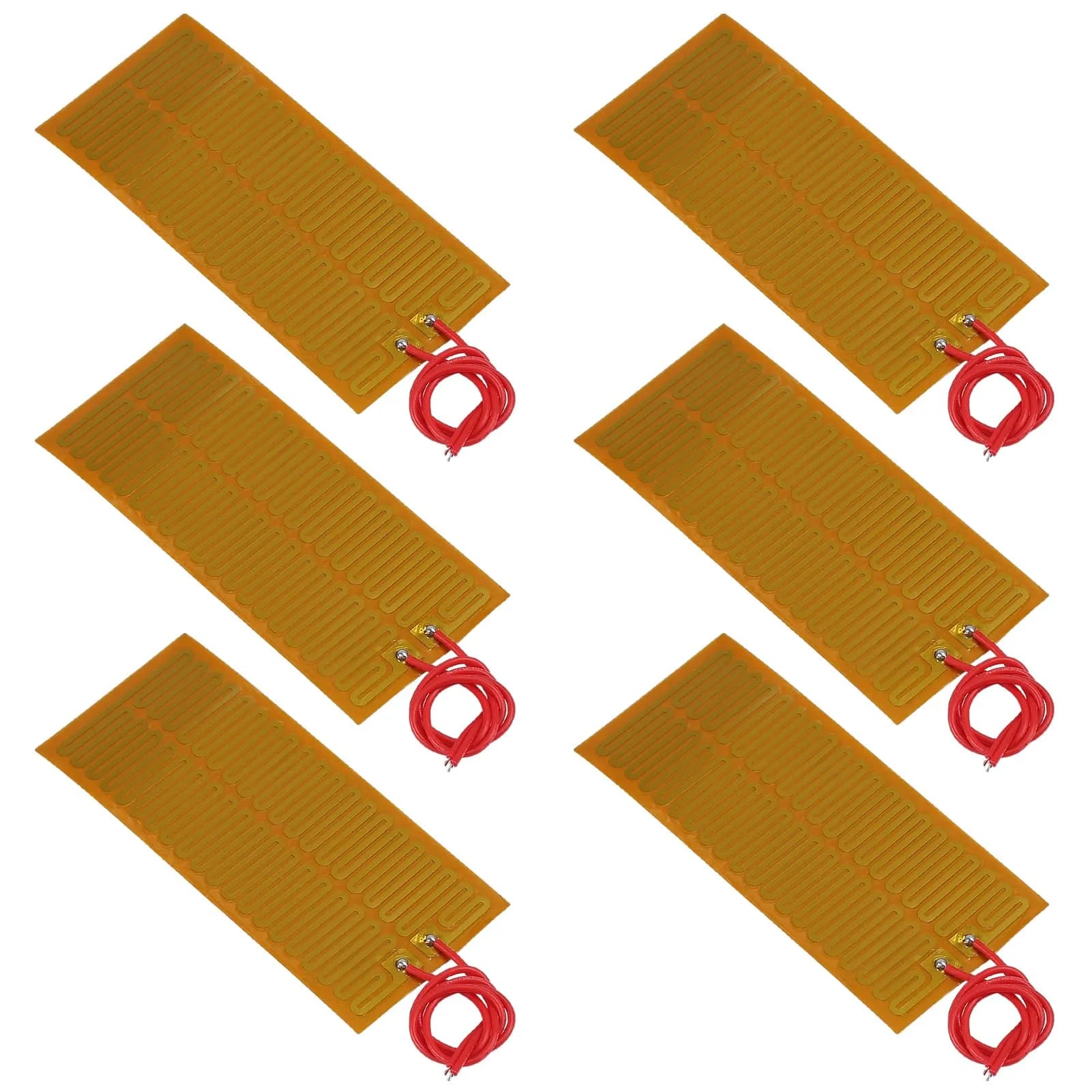 Coliao 24V 30W Polyimide Heater Film 45mmx100mm (6-Pack) | Flexible Adhesive Heating Elements - main product image