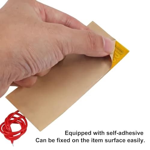Coliao 24V 30W Polyimide Heater Film 45mmx100mm (6-Pack) | Flexible Adhesive Heating Elements thumbnail 5