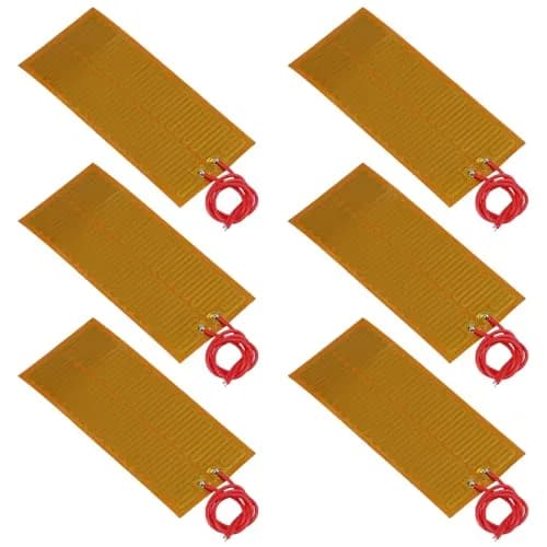 Coliao 24V 30W Polyimide Heater Film 45mmx100mm (6-Pack) | Flexible Adhesive Heating Elements thumbnail 1
