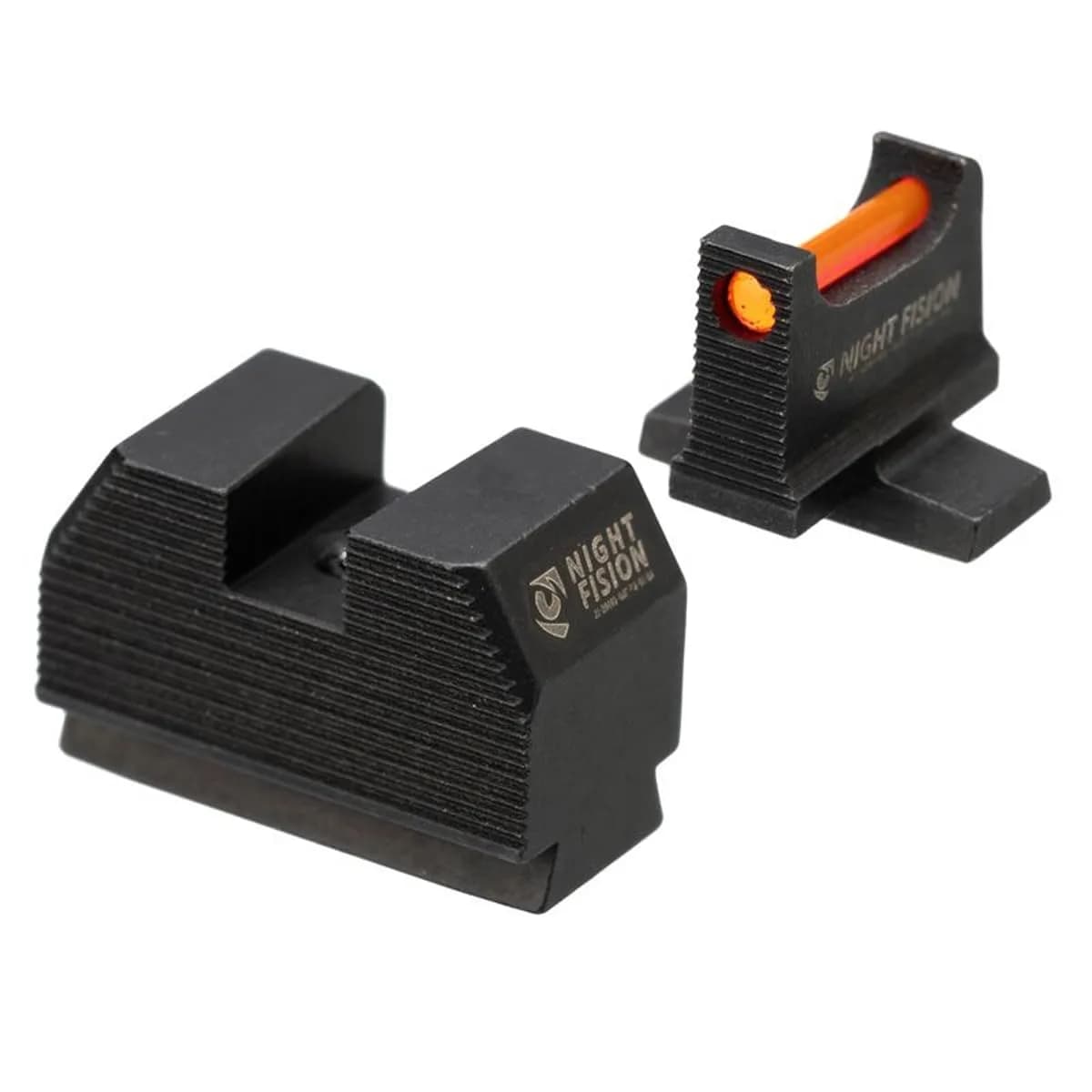Night Fision Optic Fiber Sight Set for Sig Sauer P320/P365 | Green Front, .345-.332 Height, CNC Steel, Optics Ready