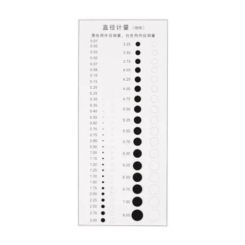 HARFINGTON High Precision SEC Size Estimation Chart Transparency Flaw Detection Film Ruler for Diameter Defects Measuring | Accurate Inspection Tool thumbnail 1