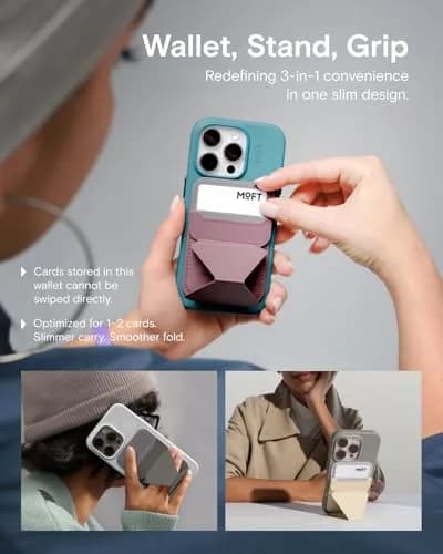 MOFT Magnetic Wallet Stand Compatible with iPhone 18/17/16/15/14/13 Series | Slim 3-in-1 MagSafe Stand & Wallet thumbnail 3