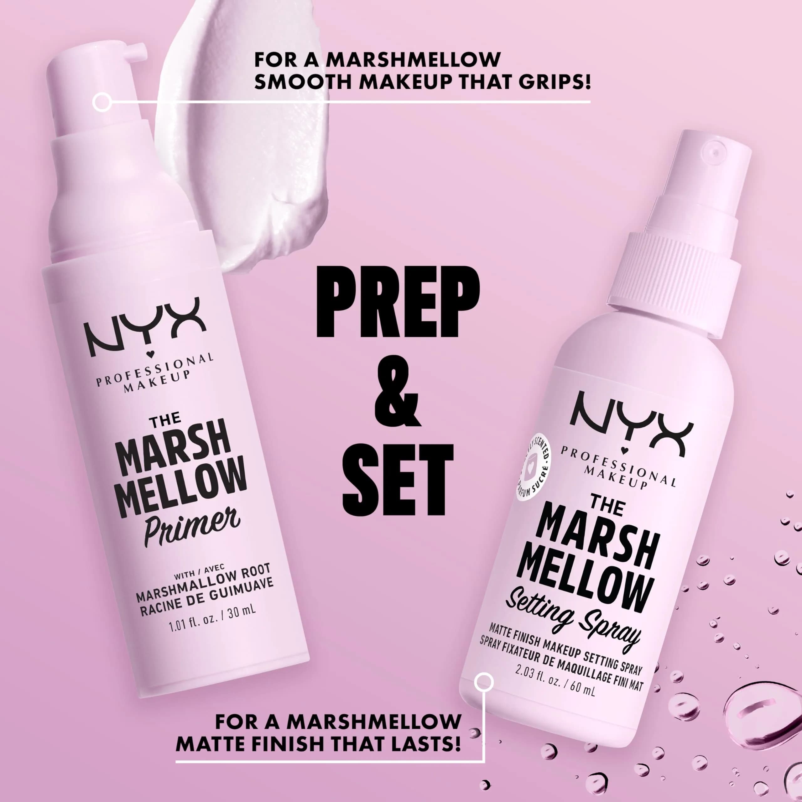 NYX PROFESSIONAL MAKEUP Marshmellow Matte Setting Spray 60ml (2.03 Fl Oz) | Vegan Formula for 16HR Makeup Wear - view 4