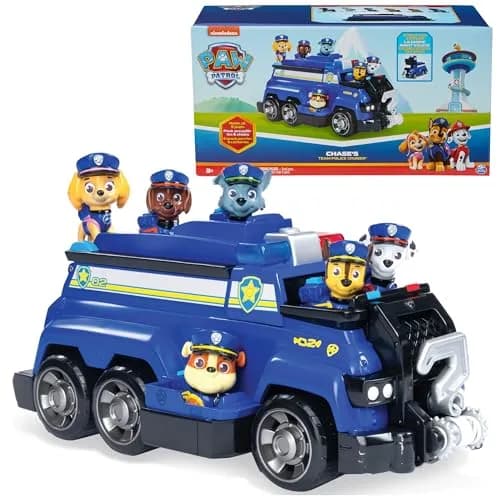 Paw Patrol Team Cruiser Vehicle with 6 Collectible Pup Figures | ASTM-Tested Toy Playset for Kids 3+ thumbnail 1