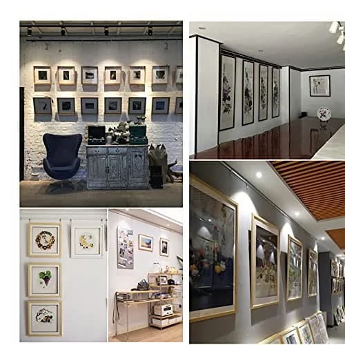alblinsy Picture Rail Hanging System 8 PCS 3.28 ft | Adjustable Stainless Steel Wire for Wall Art & Exhibitions thumbnail 4