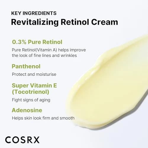 COSRX Retinol 0.3% Cream | Anti-Aging Night & Eye Care for All Skin Types thumbnail 5