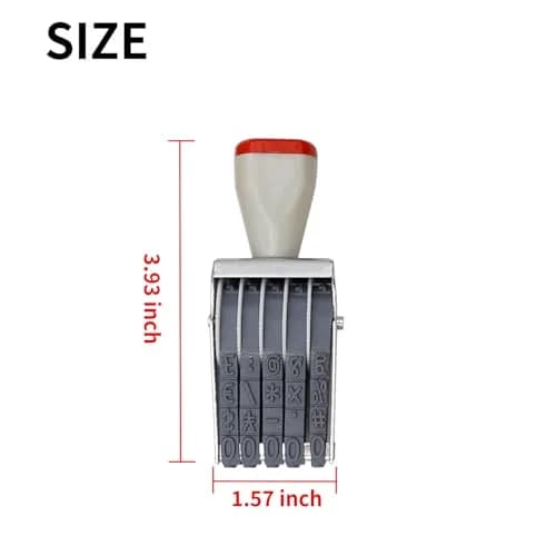 EATAKWARD 5 Digit Number Stamp 2.1 cm (0.83 in) | Adjustable Price Tag Roller Stamp thumbnail 4