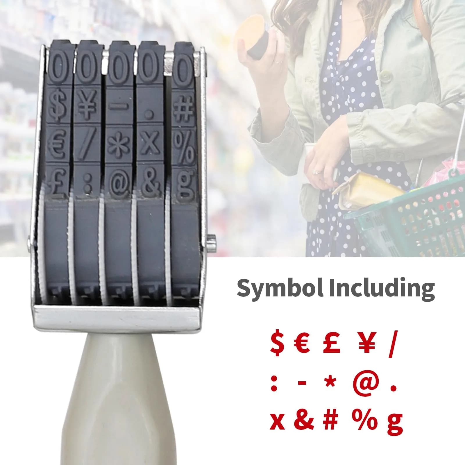 EATAKWARD 5 Digit Number Stamp 2.1 cm (0.83 in) | Adjustable Price Tag Roller Stamp - view 6