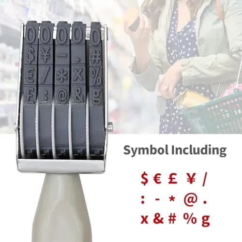 EATAKWARD 5 Digit Number Stamp 2.1 cm (0.83 in) | Adjustable Price Tag Roller Stamp thumbnail 6