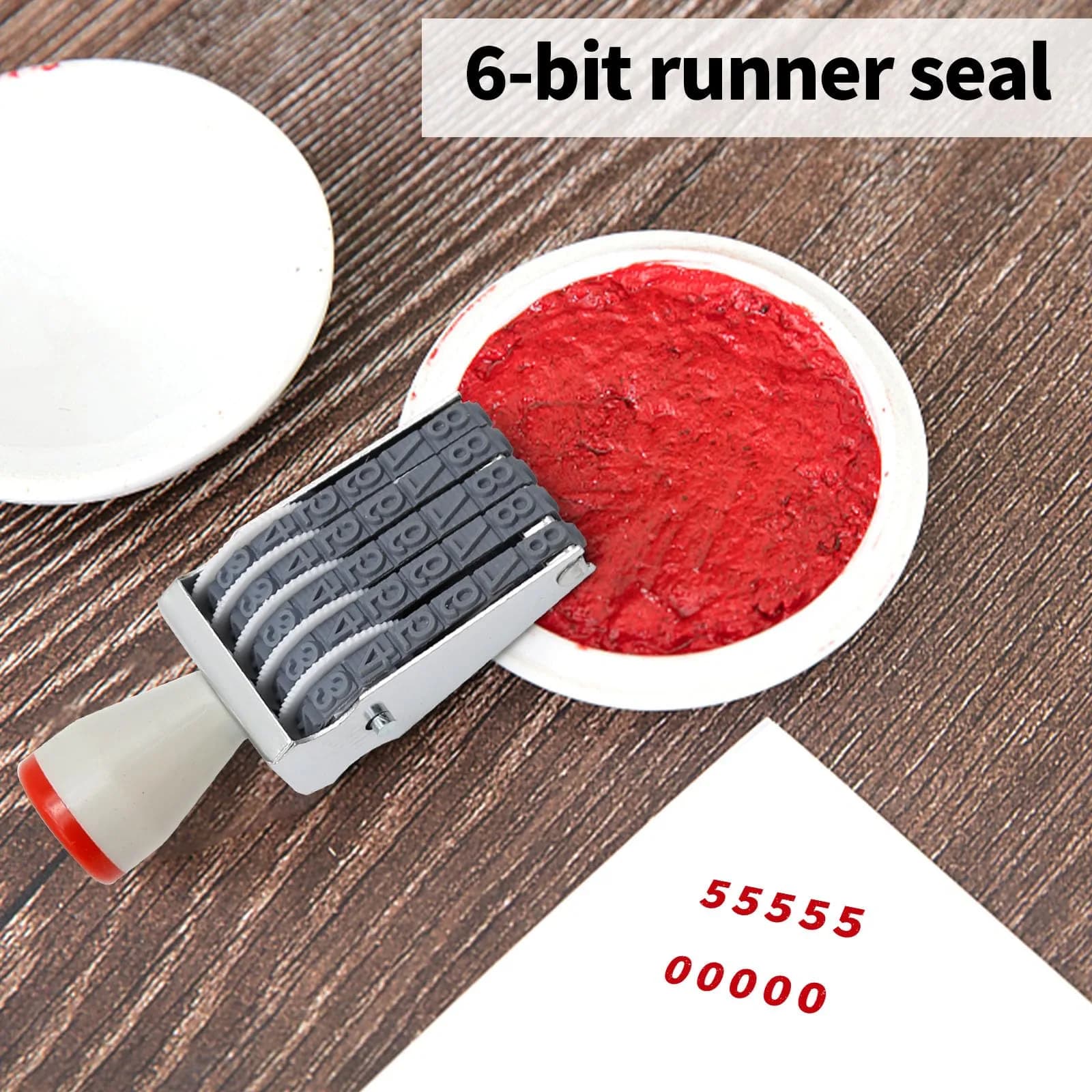 EATAKWARD 5 Digit Number Stamp 2.1 cm (0.83 in) | Adjustable Price Tag Roller Stamp - view 2