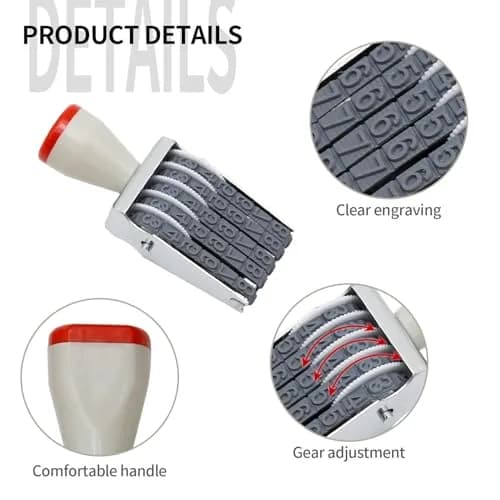EATAKWARD 5 Digit Number Stamp 2.1 cm (0.83 in) | Adjustable Price Tag Roller Stamp thumbnail 3