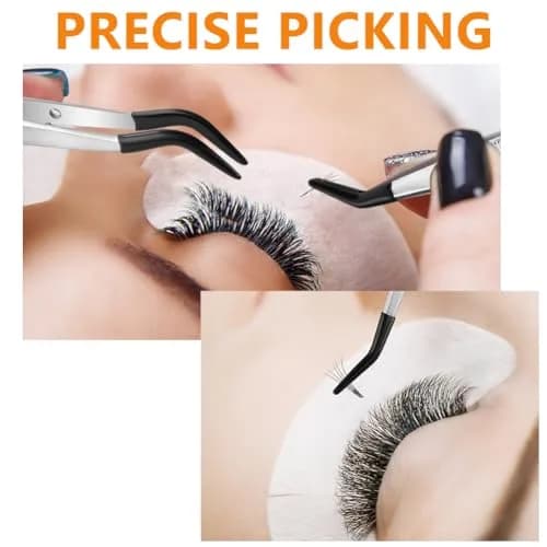 Ainiv 4pcs Tweezers with Rubber Tips | Precision Stainless Steel for Beauty & DIY (70-120 chars) thumbnail 2