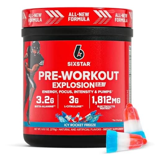 Six Star Pre-Workout Powder for Men & Women 9.52oz | Extreme Energy & Focus thumbnail 1