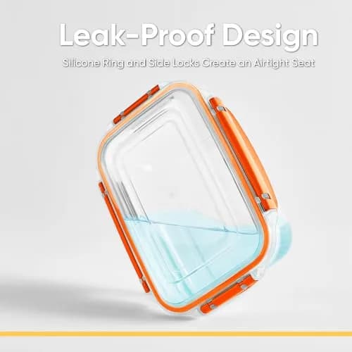 Superio Blue 27 Oz Food Storage Container | Airtight, Leakproof, BPA-Free Plastic for Kitchen & Pantry thumbnail 3
