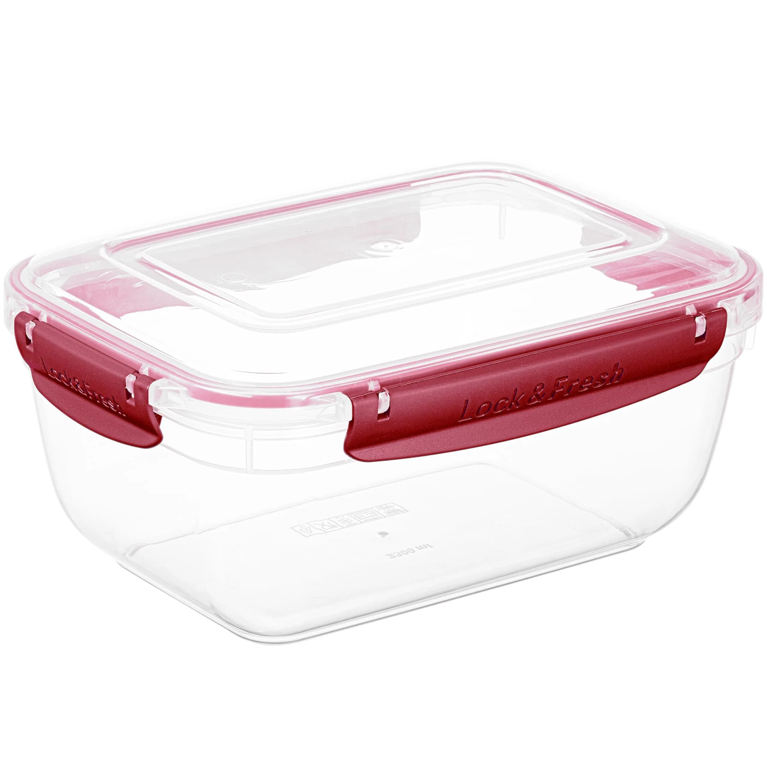 Superio Food Storage Container 80 Oz | Leakproof, Airtight & BPA Free — Red