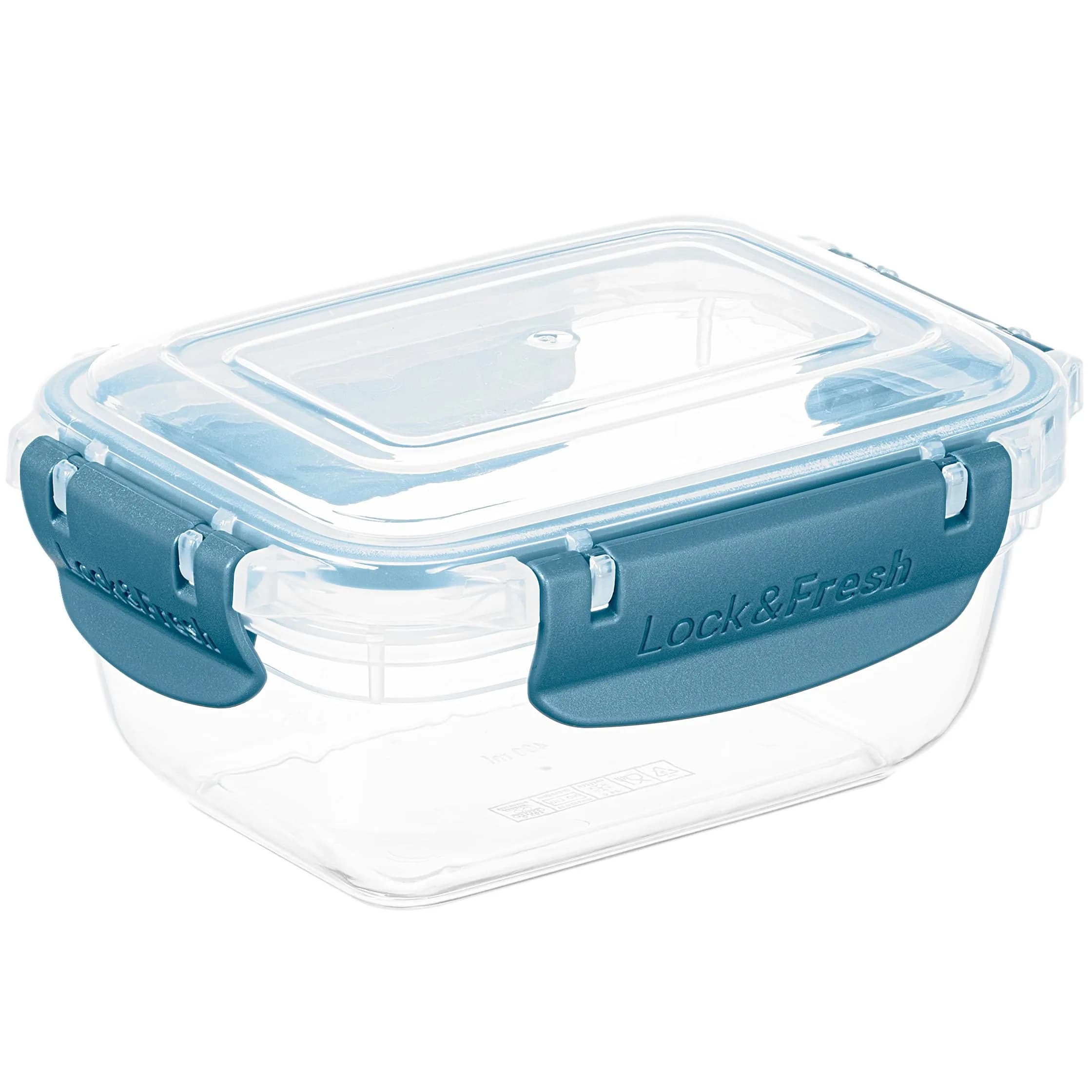 Superio Lock & Fresh Airtight Food Storage Container 13 oz | Leakproof & BPA-Free Kitchen Organizer — Blue