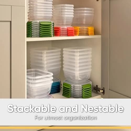 Superio Plastic Food Storage Container with Airtight Lid 13 oz | Leakproof & BPA Free thumbnail 6