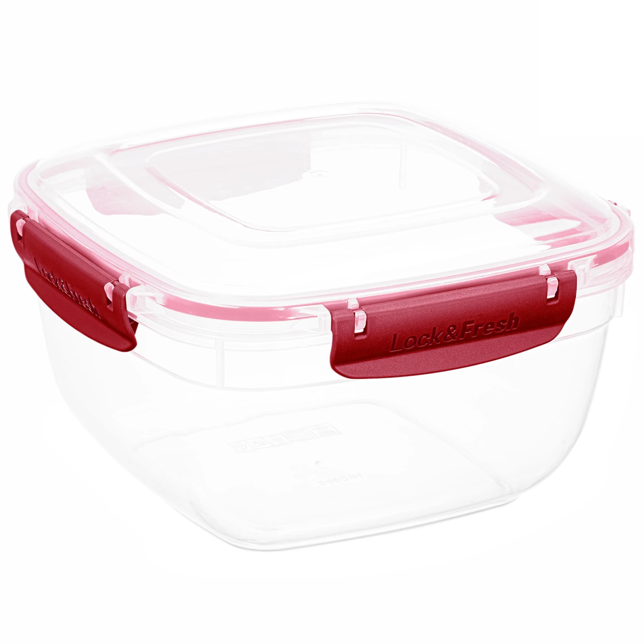Superio Red 80 oz (2.3 L) Airtight Food Storage Container | Leakproof & Stackable for Kitchen Pantry Organization — Red