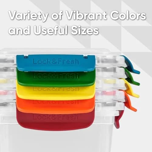 Superio Plastic Food Storage Container Yellow 48 Oz | BPA-Free, Airtight, Leakproof, Stackable thumbnail 7