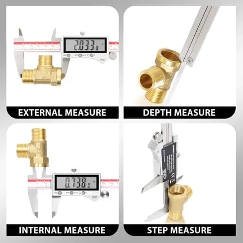 VINCA DIPA-0605 Digital Caliper 150mm (6 Inch) | IP67 Stainless Steel with Large LCD thumbnail 3