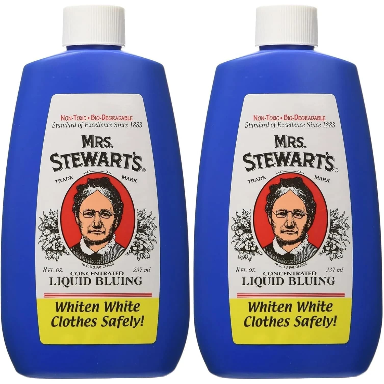 Mrs. Stewart's Liquid Bluing 227 ml (8 Fl Oz) | Brightens Whites Without Damaging Fabric — 8 Fl Oz
