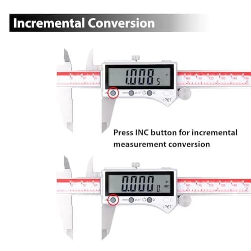 VINCA DIPA-0605B Bluetooth Digital Caliper 150mm (6 Inch) | IP67 Waterproof & Dustproof thumbnail 6