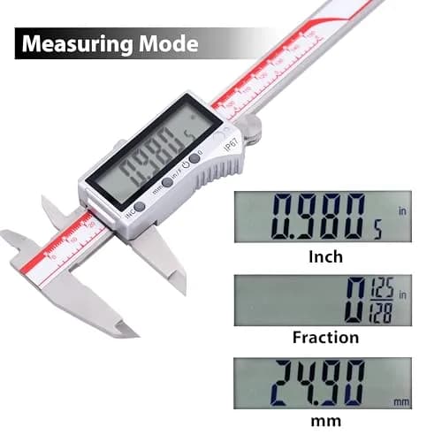 VINCA DIPA-0605B Bluetooth Digital Caliper 150mm (6 Inch) | IP67 Waterproof & Dustproof thumbnail 2