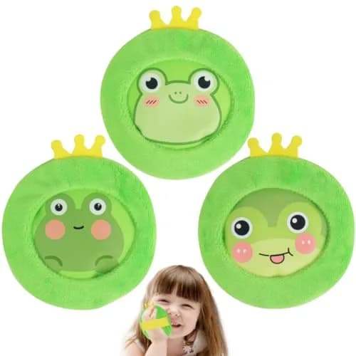Hilph Kids Ice Packs, 3 Cute Frog Ice Packs with Cover & Handheld Straps | Reusable Gel Pack Hot Cold Compress for Boo Boos, Injuries, Pain Relief, Bumps Fever Wisdom Teeth, Fun Gift for Baby Childs thumbnail 1