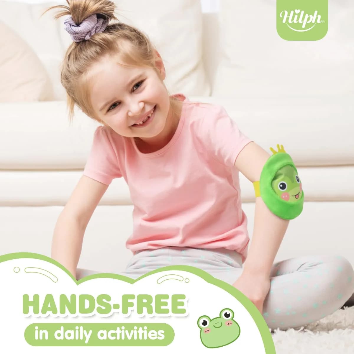 Hilph Kids Ice Packs with Frog Sleeves: 3 Reusable Gel Hot Cold Packs for Toddlers & Babies - view 4