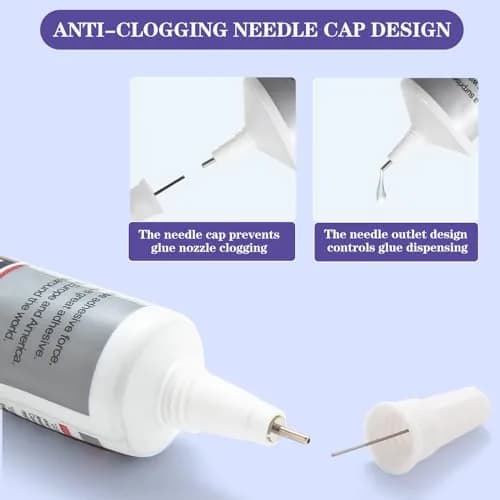FITTDYHE B7000 Clear Adhesive Glue 330ml (2x110ml) | Multipurpose Gel for Jewelry, Crafts, Phone Repair thumbnail 4