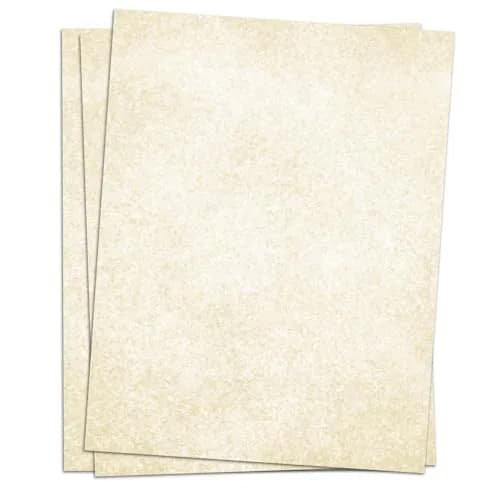 Cheericome Parchment Paper for Certificates - Letter Size 8.5" x 11", 50 Double-Sided Sheets, 100gsm | Authentic USA Import for Resumes & Diplomas thumbnail 2