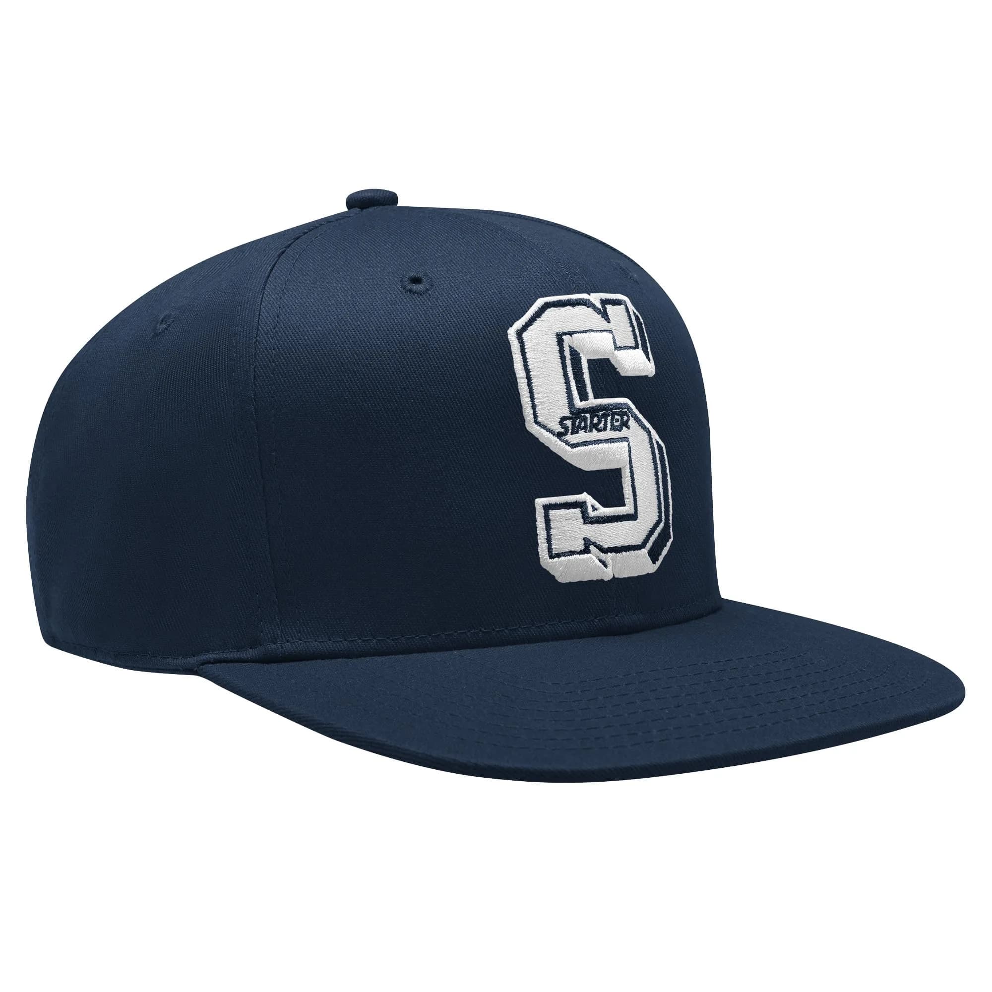 STARTER Men's Sportswear Hat, Navy, One Size | Adjustable Embroidered Cap for Men — Navy