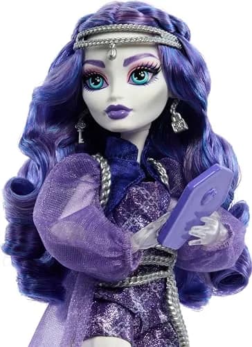 Monster High Spectra Vondergeist Doll with Pet Ferret Rhuen & 7 Accessories | Ages 4+ thumbnail 3