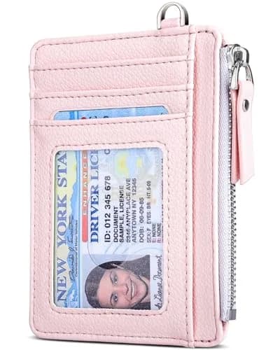 Teskyer Slim RFID Wallet for Women, Small Card Holder with Zip Pocket | Compact, RFID-Blocking & Stylish thumbnail 1